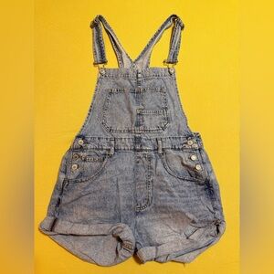 Free People ‘We The Free’ Light Blue Denim Ziggy Overalls, Small